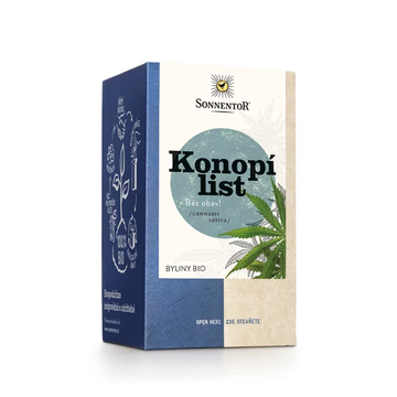Bio čaj Konopí lisr porcovaný 27g Sonnentor